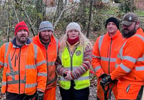 Coleford volunteers brave cold to make path safer for women and girls