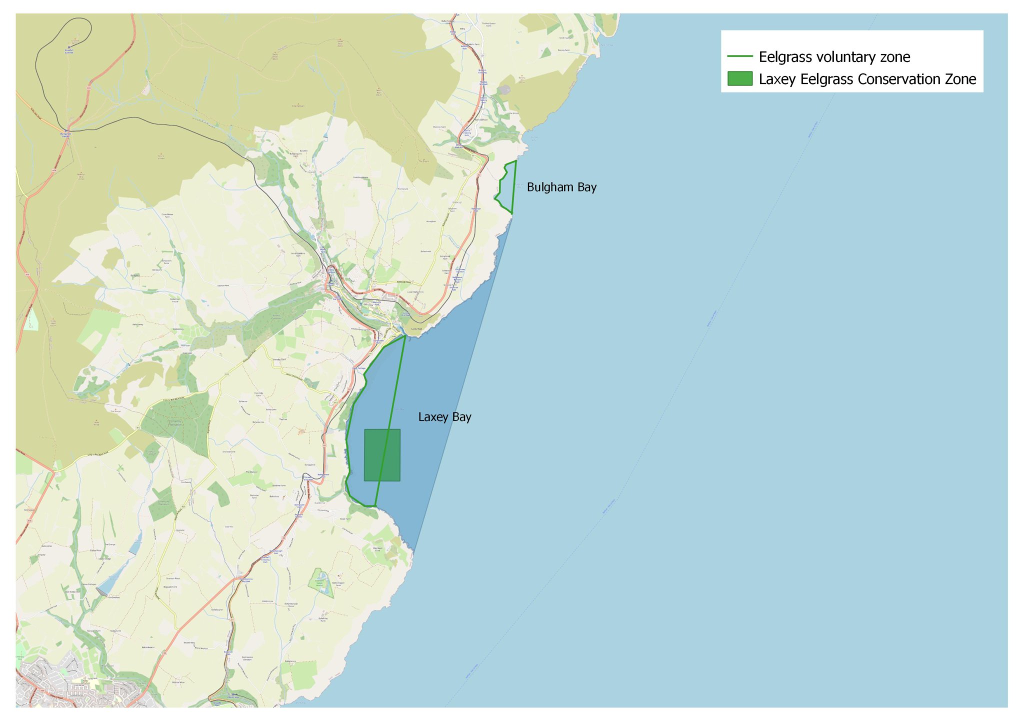 Voluntary zones in Laxey and Bulgham bays