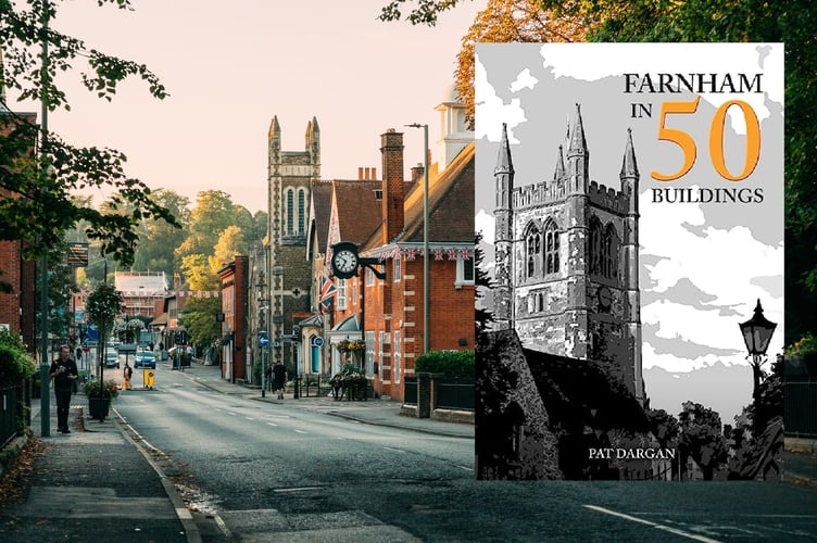 Farnham in 50 Buildings is part of Amberley’s 50 Buildings series and is available widely for £15.99