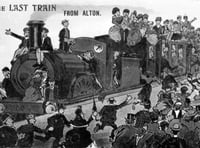 <p>This 1900s cartoon captures a frenetic scene at Alton station – or does it...</p>