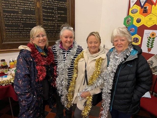 Friends of Longhope Church helpers Meryl Williams, Jane Short, Siobhan Brooks and Margaret Willis.