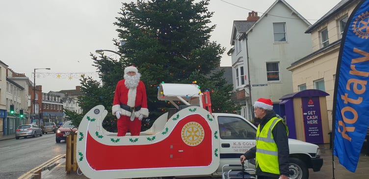 Santa was in Wellington town centre on Saturday and will visit again on December 16.