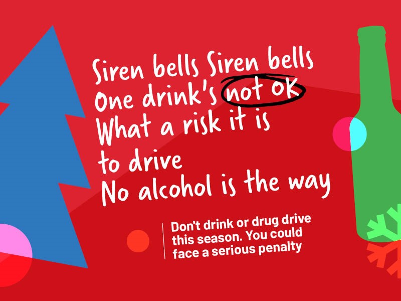 The Gloucestershire Roads Safety Partnership has taken Christmas songs and changed the lyrics weaving in hard hitting messages aiming to discourage people from drinking or taking drugs when they drive