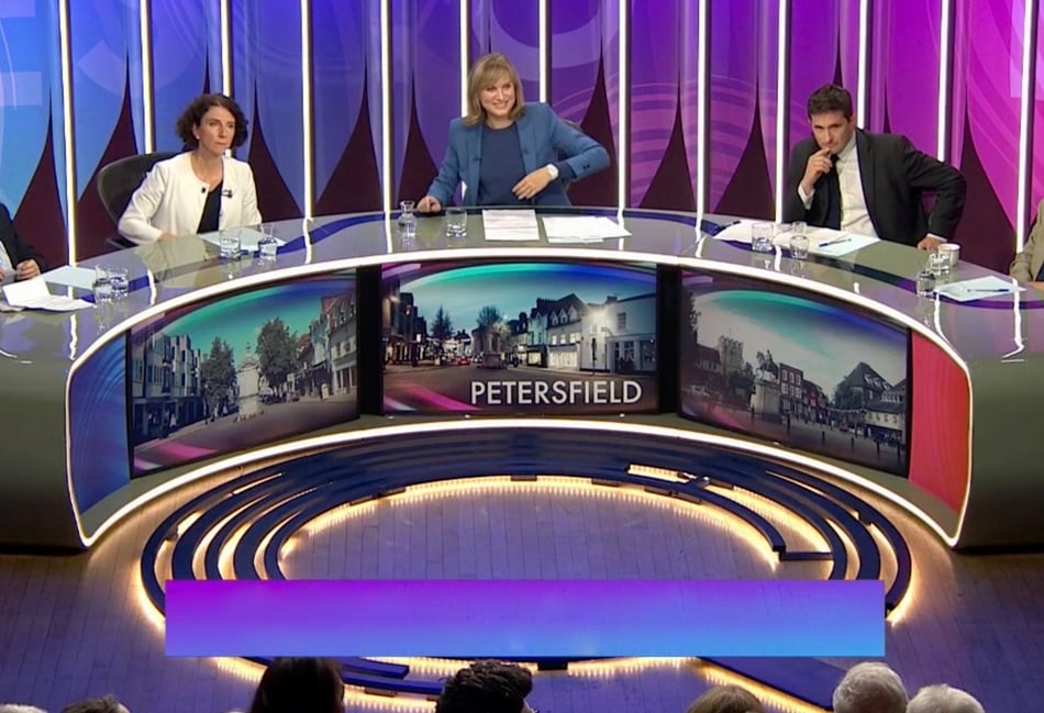 <p>Journalist Peter Hitchens, Annaliese Dodds MP, Fiona Bruce, Johnny Mercer MP and activist Georg Monbiot take centre stage</p>