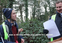Watch the moment activists hijack Chancellor Jeremy Hunt's litter pick