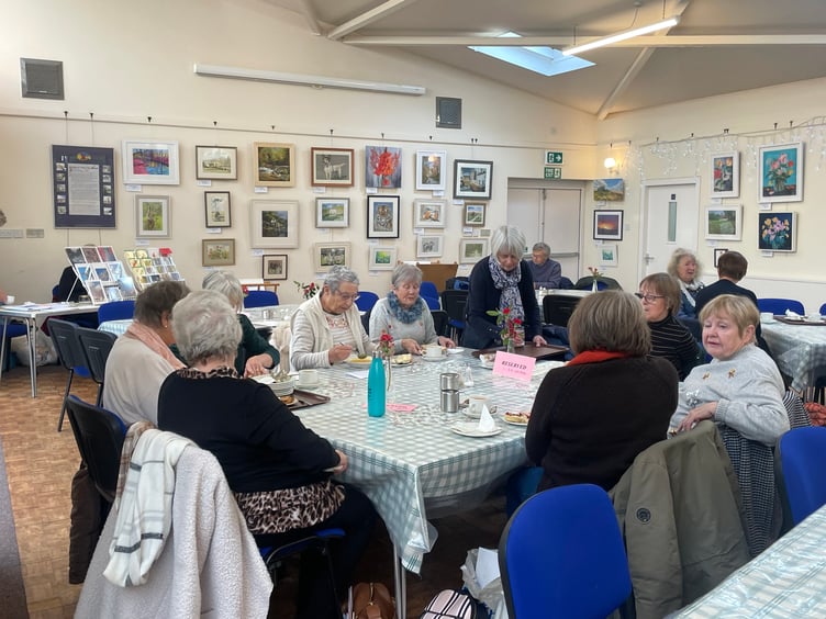 Diners eating in the Boniface Centre. AQ 1662