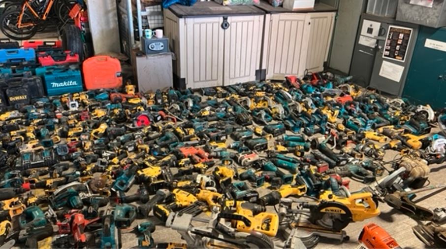 <p>A vast stash of stolen tools have been recovered by Hampshire Constabulary</p>