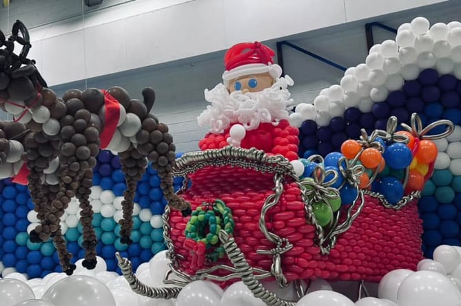 Hundreds of thousands of balloons will take visitors on a magical journey through London to the North Pole while supporting five charities in Surrey
