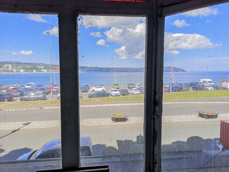 The view from upstairs in the Peveril Buildings