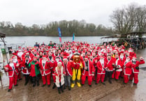 Vobster Quay welcomed a sea of santas to raise funds for Help for Heroes