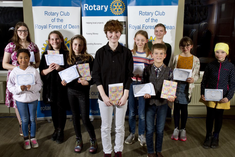 Prize and certificate winners Imogen Aston, Kyeya Masonde, Seren Rose Richfield, Kimberley
Bandy, Jenny Crompton, Lucibella Marley May Smith, George England, Caitlyn Prynn and Grace
Empett.