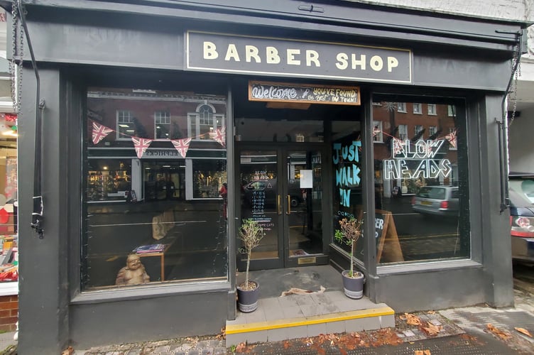 Blow Heads barbers seems to have vacated its shop in West Street, Farnham