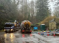 <p>Tankers are currently being employed 24/7 to take sewage away from Churt's pumping stationafter a 67 year old riser main burst earlier this month</p>