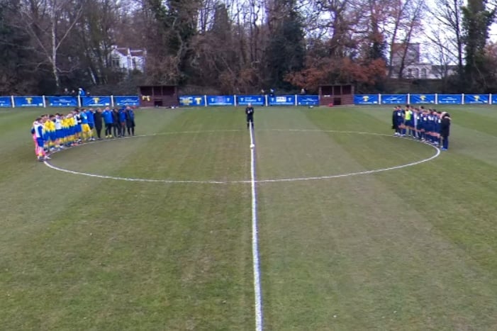 A minute's silence was held before Shottermill & Haslemere's 4-1 win at Manorcroft