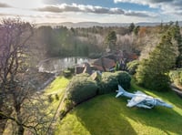 <p>The house sits in 10 acres of grounds including an RAF plane. </p>