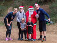 Christmas junior parkrun fun at Hogmoor Inclosure