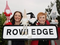 <p>A Gonk Trail has been launched in Rowledge – pictured are Mandy Main of the Rowledge Volunteers and artist Susie Lidstone</p>