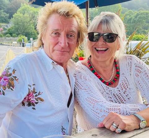 Rod Stewart and Penny Lancaster