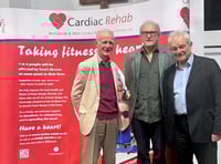 <p>Sir Paul Nurse (right) gave the annual Cardiac Rehab lecture at the Alton Maltings on November 23</p>
