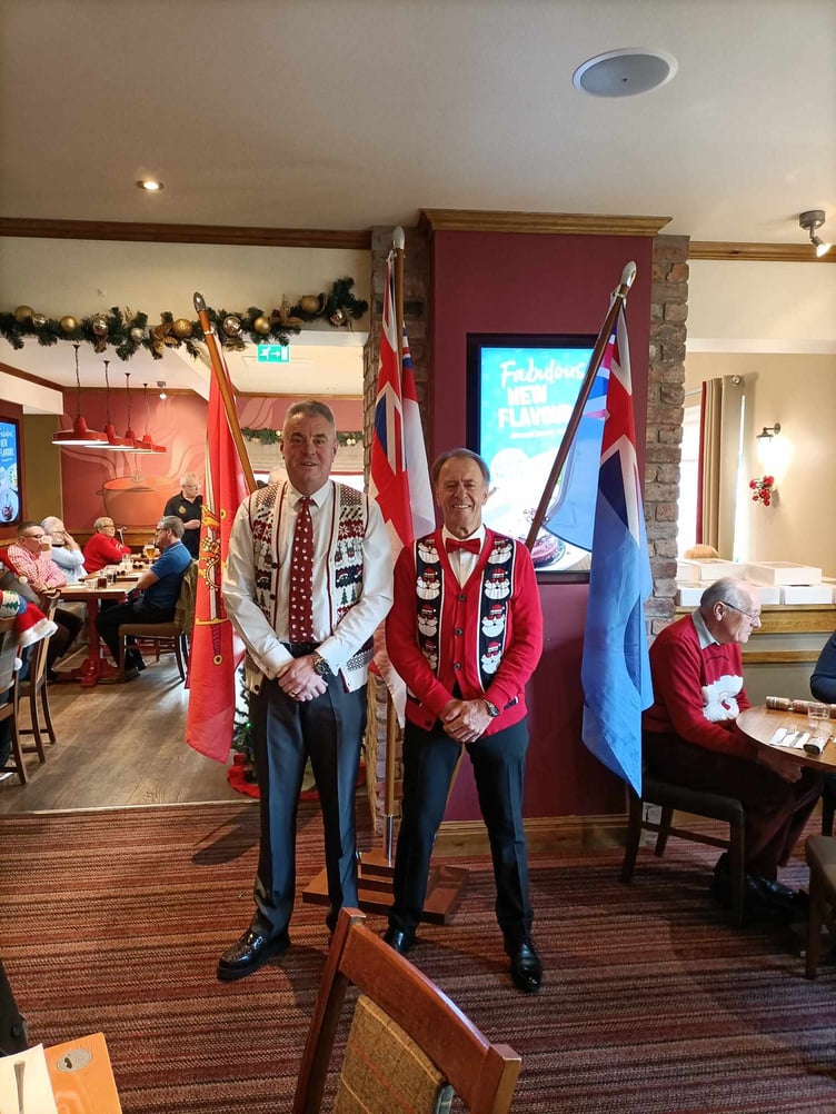 The fantastic day was organised by Peter Farthing (right), Chair of the Abergavenny RBL and member of Monmouthshire Veterans Support Hub.