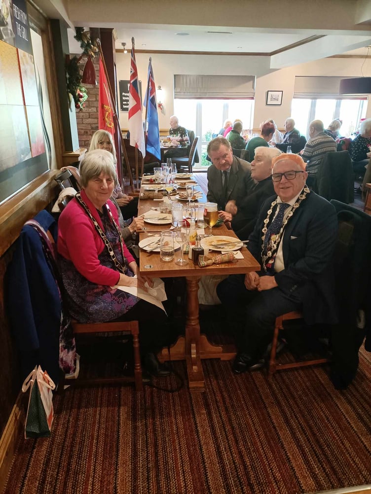 In attendance was Abergavenny's Mayor, Cllr Anne Wilde and her husband Cllr Gareth Wilde.