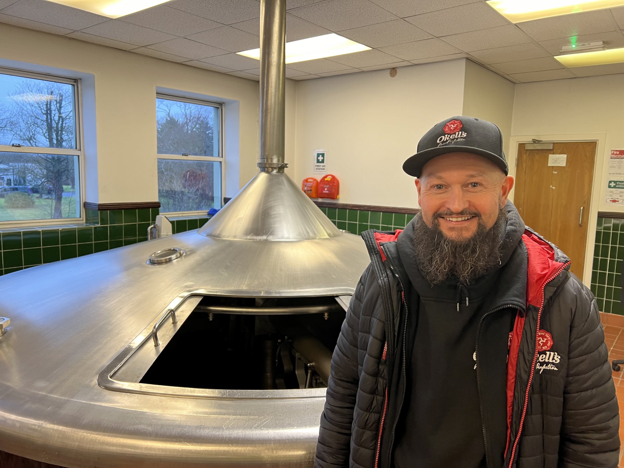 Okell’s head brewer, Kevin Holmes