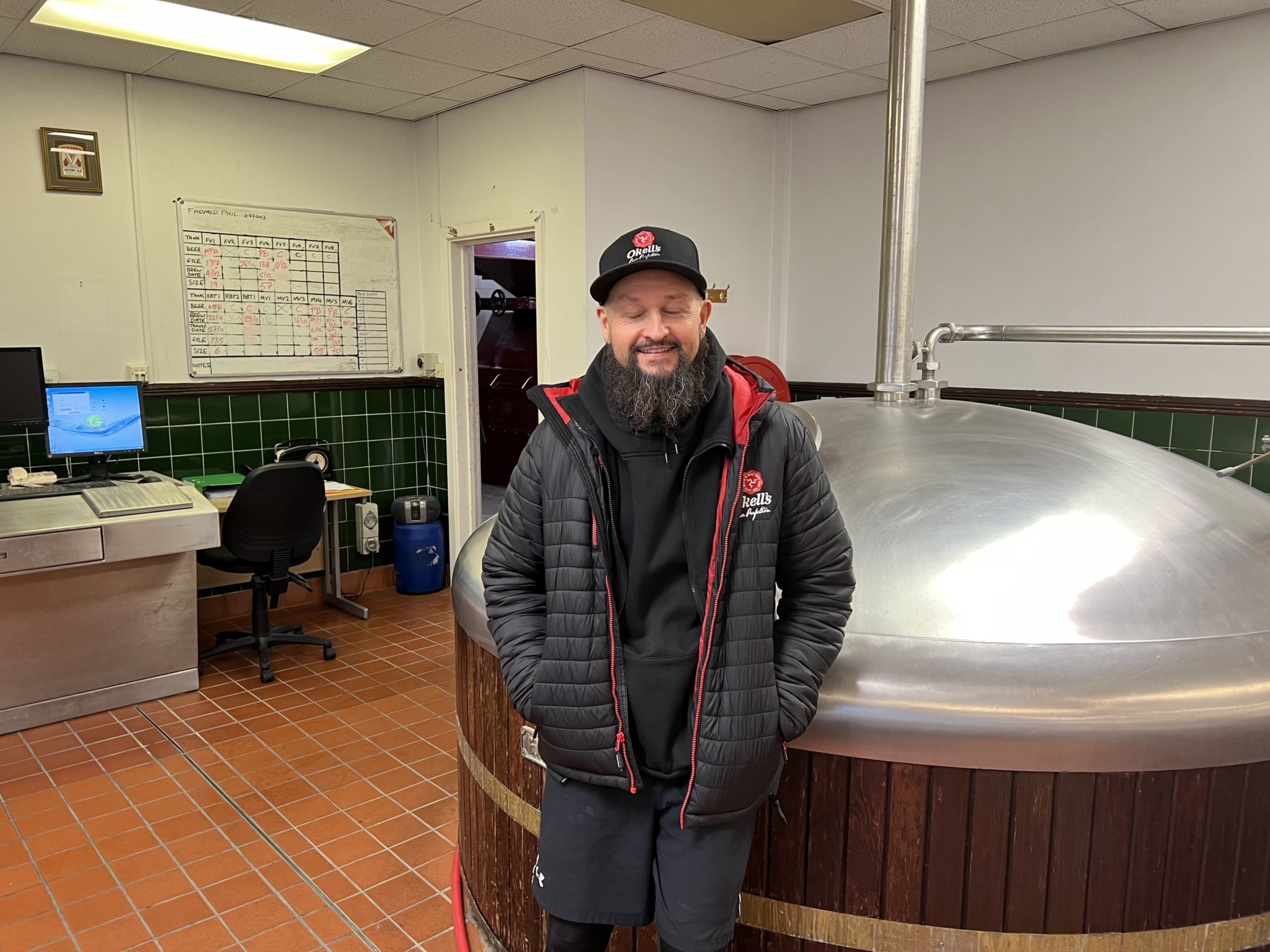 Kevin Holmes, head brewer, Okell's