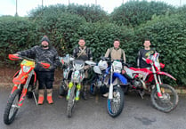 Charity Trail Bike Ride has raised £1,300 for Devon Air Ambulance

