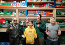 Schoolboy Dante helps out at Foodbank as part of fundraising mission