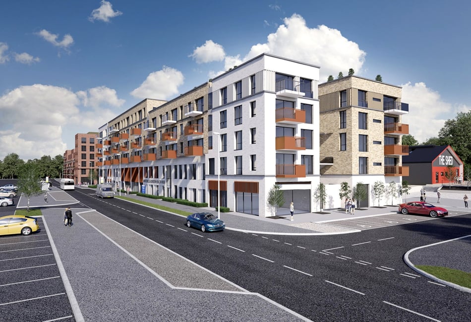 <p>An image of the Whitehill & Bordon Health Hub proposed for vacant land next to The Shed</p>