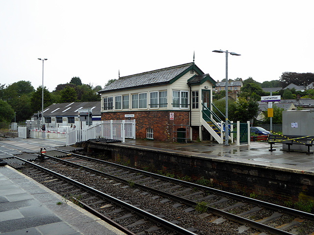 The Lostwithiel signal box. Picture: John Lucas