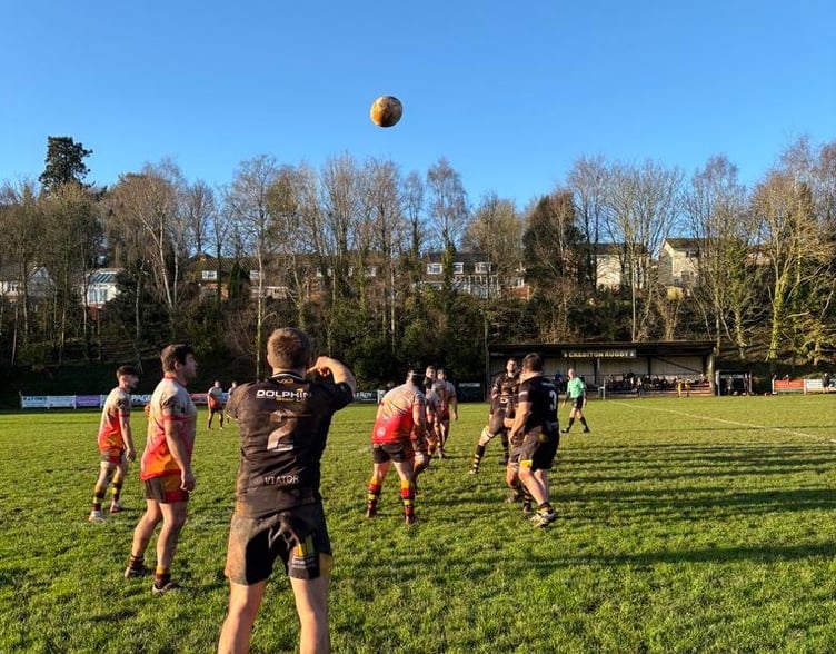 During the Crediton RFC v Chard game.