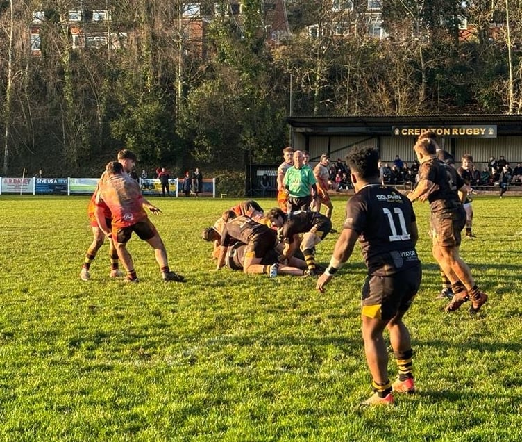 During the Crediton RFC v Chard game.