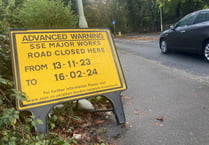Light relief around Bordon 'lido' as Lindford Road shuts for roadworks