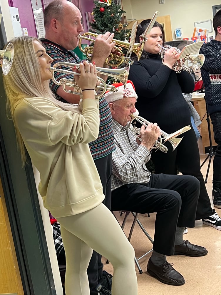 Cinderford Band perform their final carols concert at The Dilke on Christmas Eve