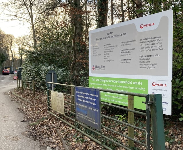 Bordon and Petersfield waste sites could close in £132m savings plan