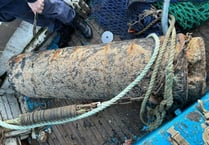 WWII device caught by trawler in Looe was detonated by Royal Navy