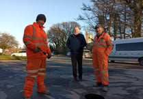 Villagers support car park pothole repairs