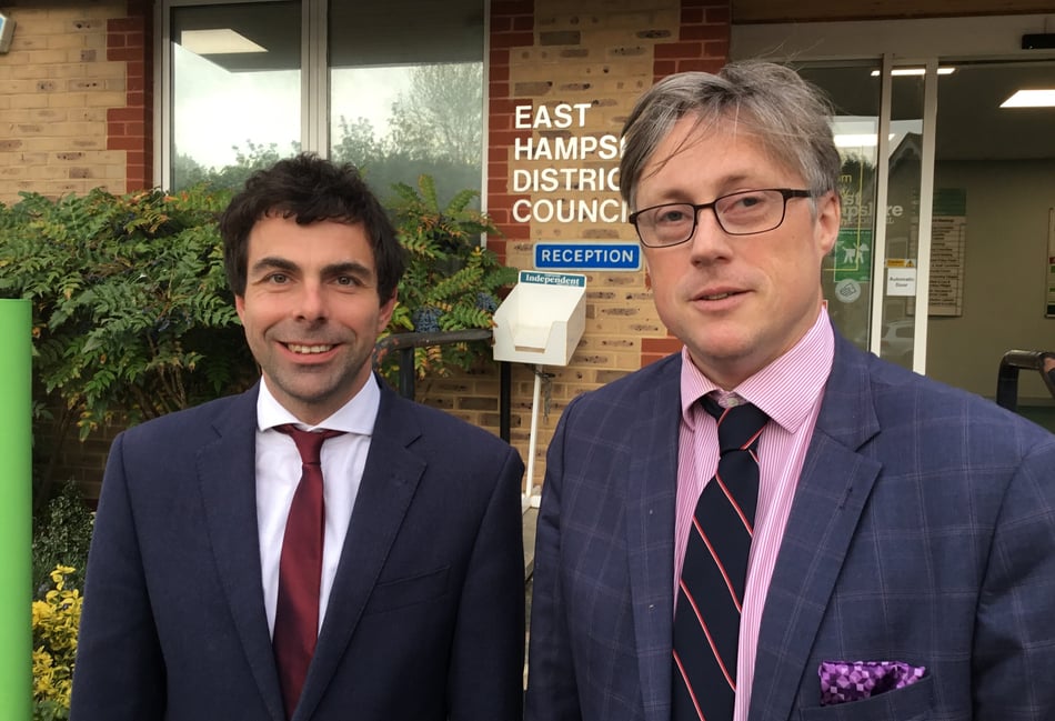 <p>EHDC deputy leader, Cllr Andy Tree, and leader, Cllr Richard Millard, have released a joint statement opposing the proposed closures of the Petersfield and Bordon waste and recycling centres</p>