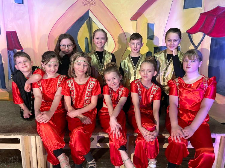 Some of the younger members of the cast. AQ 3457