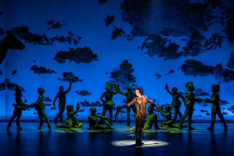 EDWARD SCISSORHANDS, , Original Story â Tim Burton, Director and Choreographer â Mathew Bourne, Designer â Lez Brotherston, Lighting â Howard Harrison, New Adventures, Theatre Royal, Plymouth,2023, UK, Credit: Johan Persson - www.perssonphotography.com /