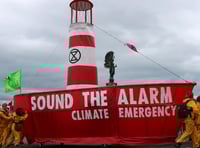 <p>Extinction Rebellion's 'Lightship Greta' will make an appearance at Farnborough Airport later this month</p>