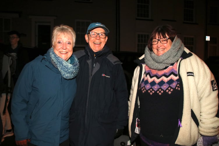 Some of those who attended Sandford Wassail. AQ 3451
