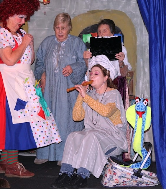 Members of the ‘ladies only’ Looe Community Players’ pantomime group put on a magical show when they performed ‘Aladdin’