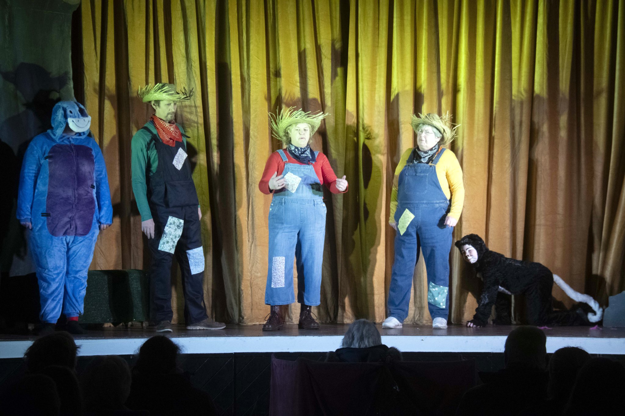 Riff (Kevin Day), Raff (Hannah Meila) and Roly (Lorraine Symonds)