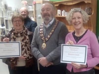 Resurrection Furniture gives certificates to long-serving volunteers