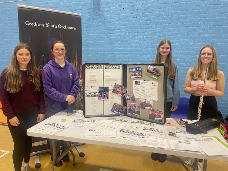 Crediton Youth Orchestra stall. AQ 4142