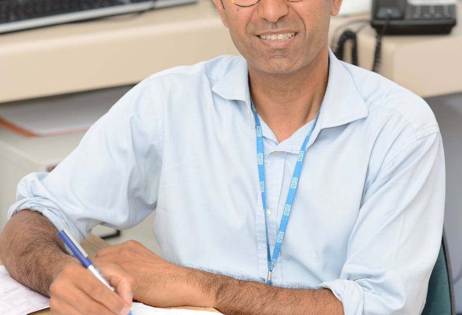 <p>Dr Tony Dhillon, consultant medical oncologist at the Royal Surrey County Hospital in Guildford, proposed the idea for the trial and has worked with Professor Tim Price in Australia for the past four years to develop the vaccine</p>