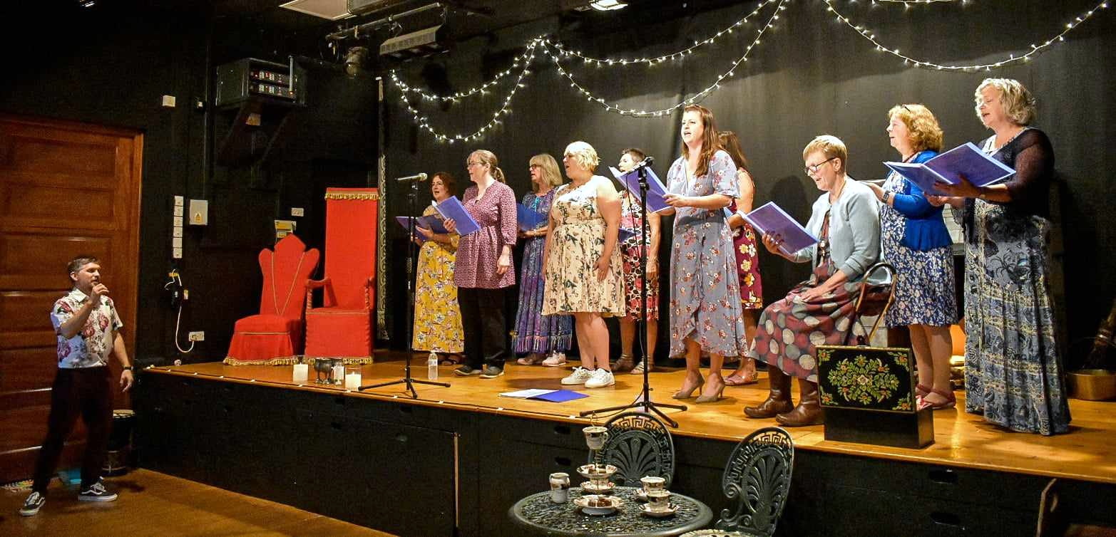 The adult singing group A-tone-meant have been building their confidence through various performances