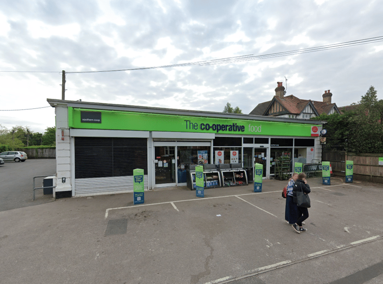 The Co-op in Headley Road, Liphook where Hamm stole £254.85 of food and other items in five separate raids